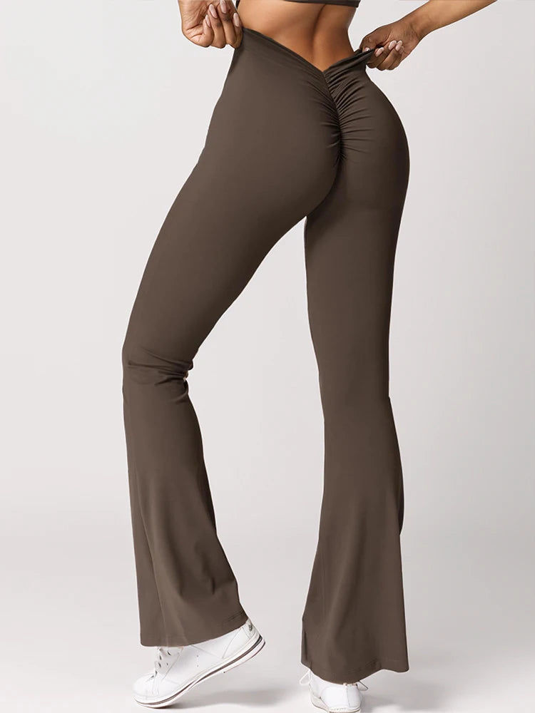 PleatFlare V-Back Pants