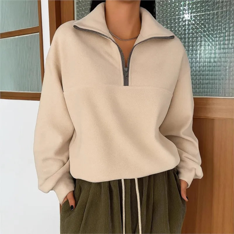 LapelZip Sweatshirt