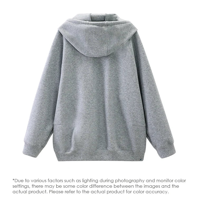 TwinZip Grey Hoodie