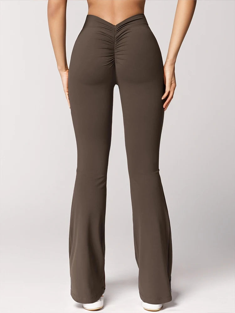 PleatFlare V-Back Pants