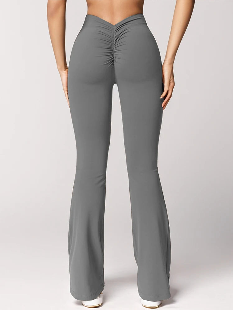 PleatFlare V-Back Pants