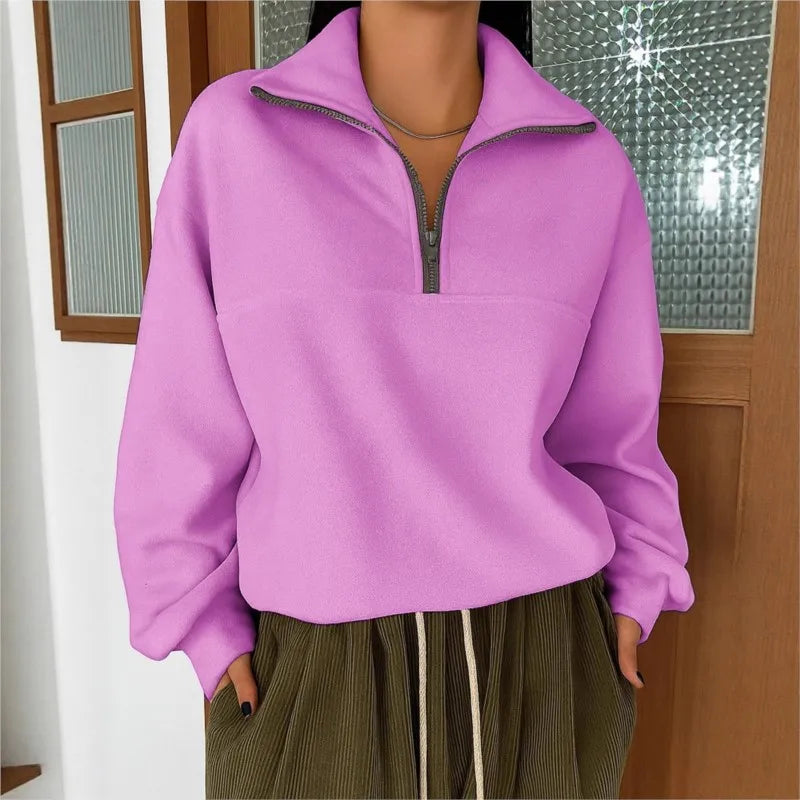 LapelZip Sweatshirt