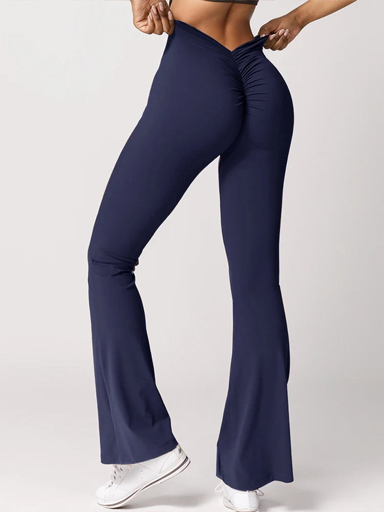 PleatFlare V-Back Pants