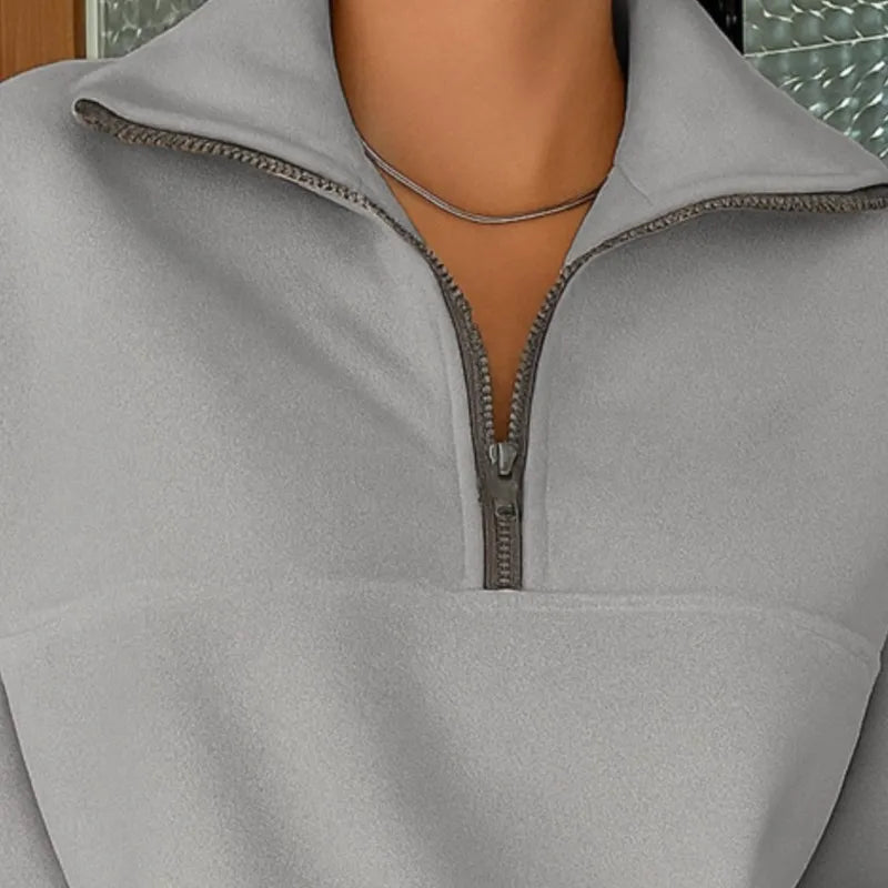 LapelZip Sweatshirt