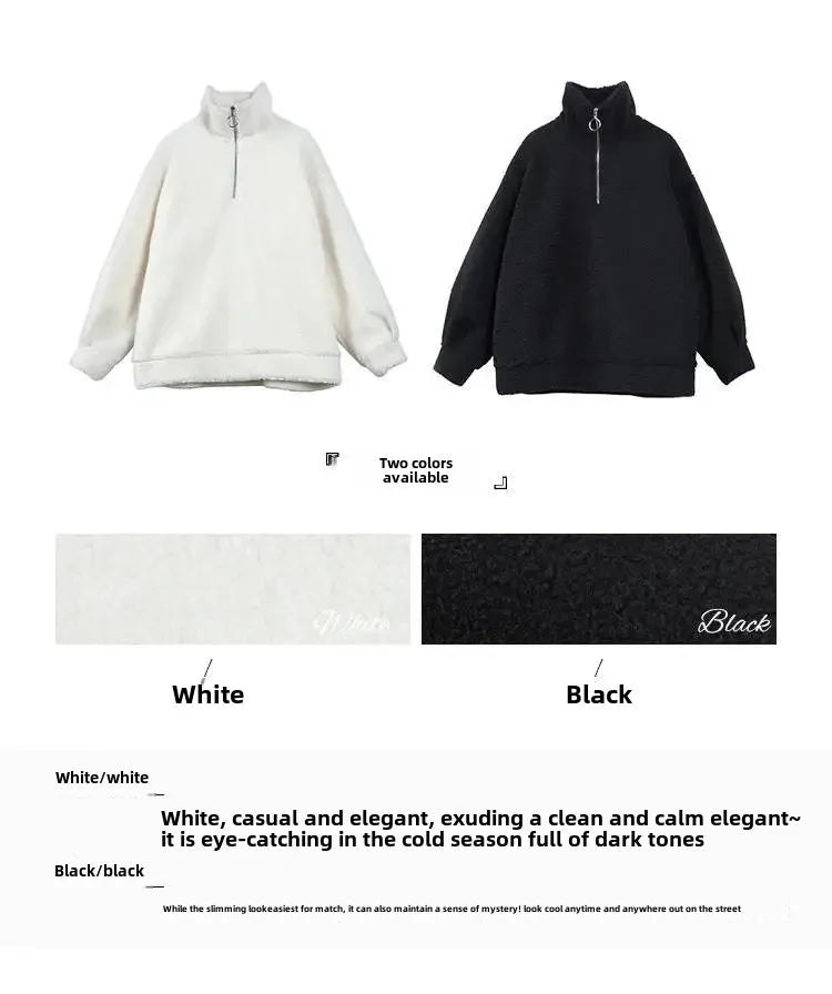 FauxShearling Pullover