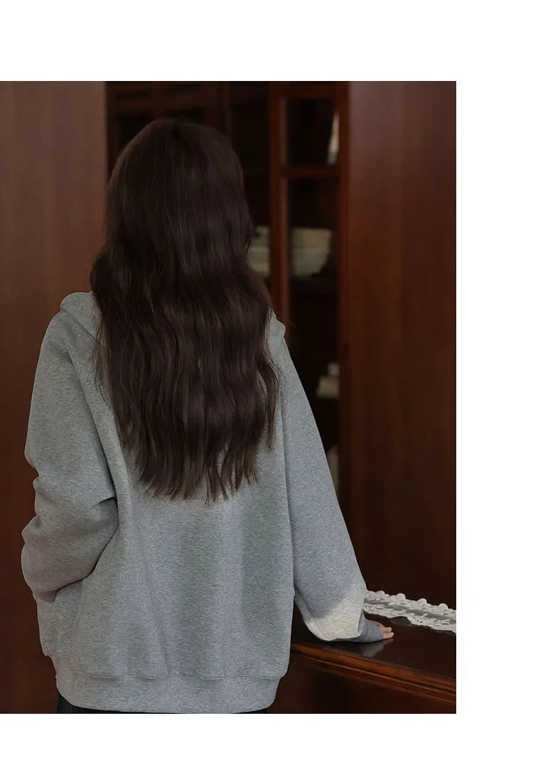 TwinZip Grey Hoodie