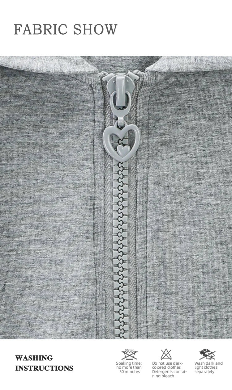 TwinZip Grey Hoodie