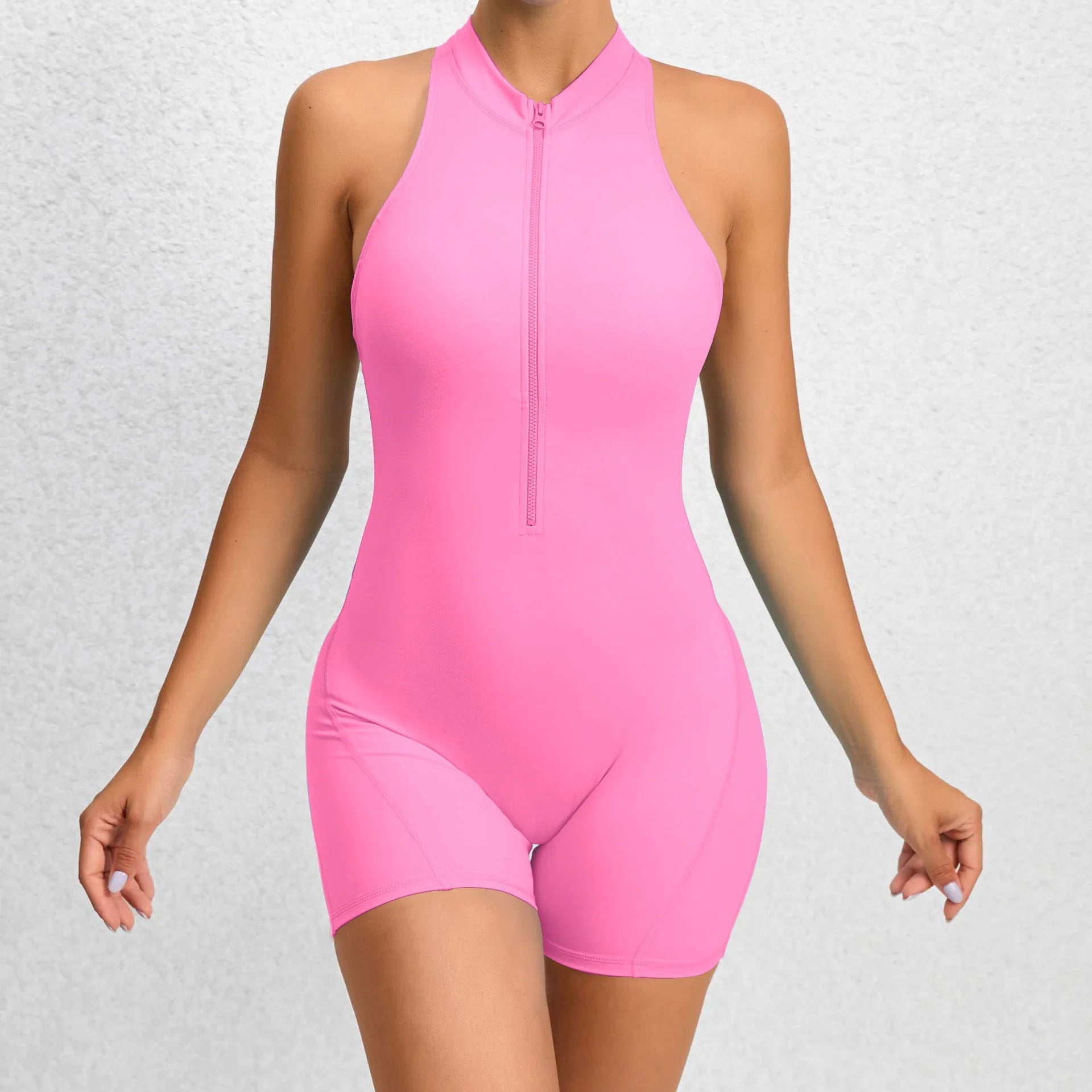 OpenBack Zip Romper