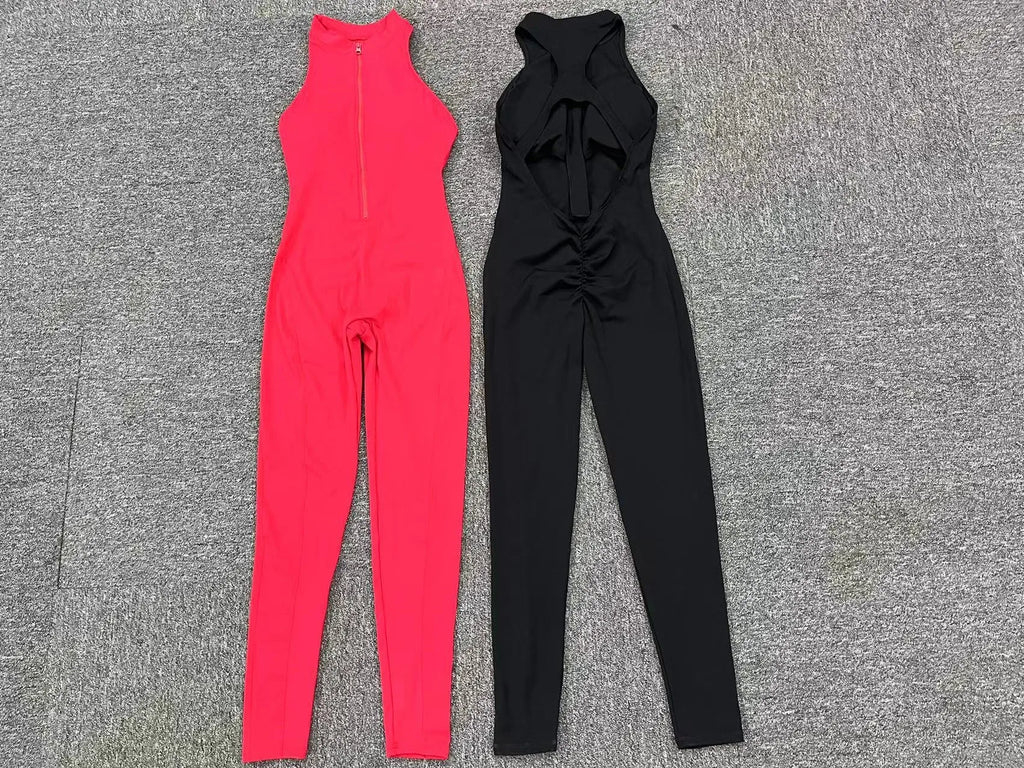 OpenBack Zip Romper