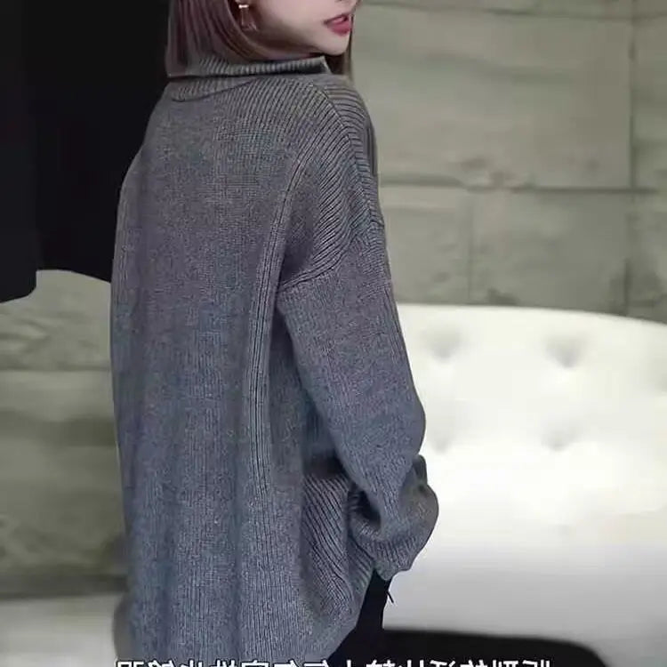 HighNeck Knit Zip