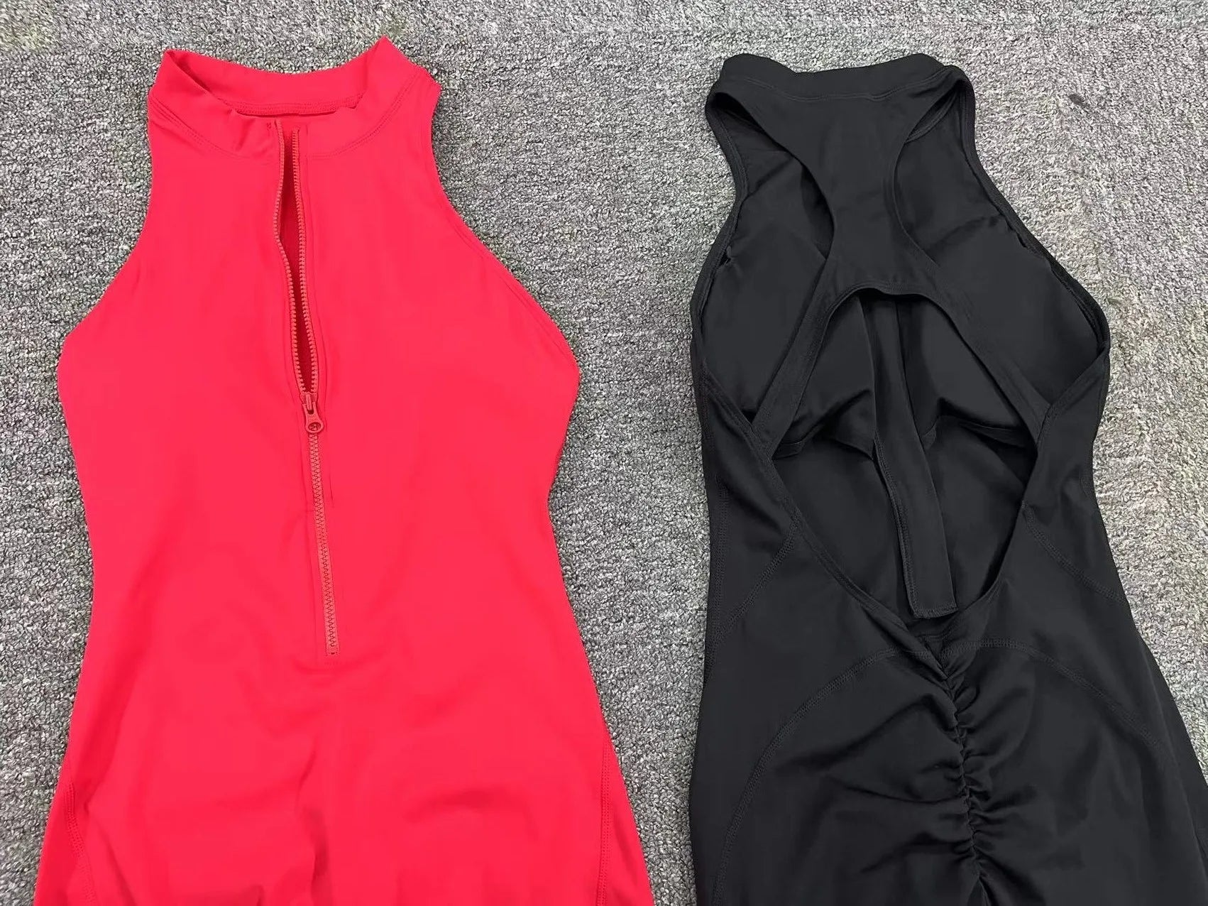 OpenBack Zip Romper