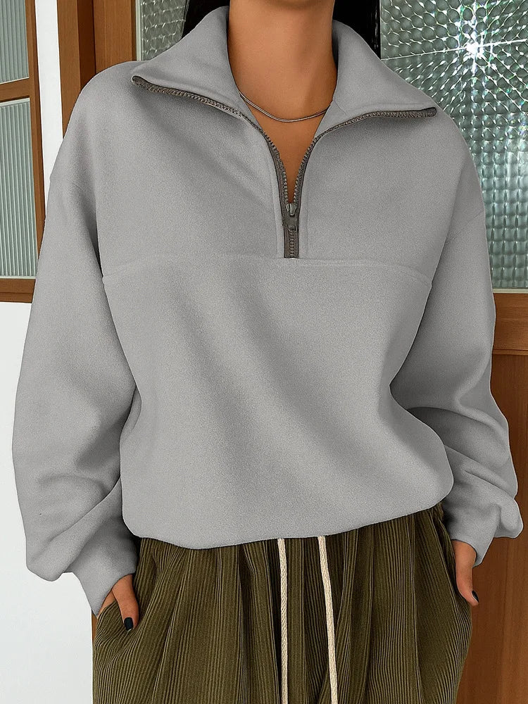LapelZip Sweatshirt