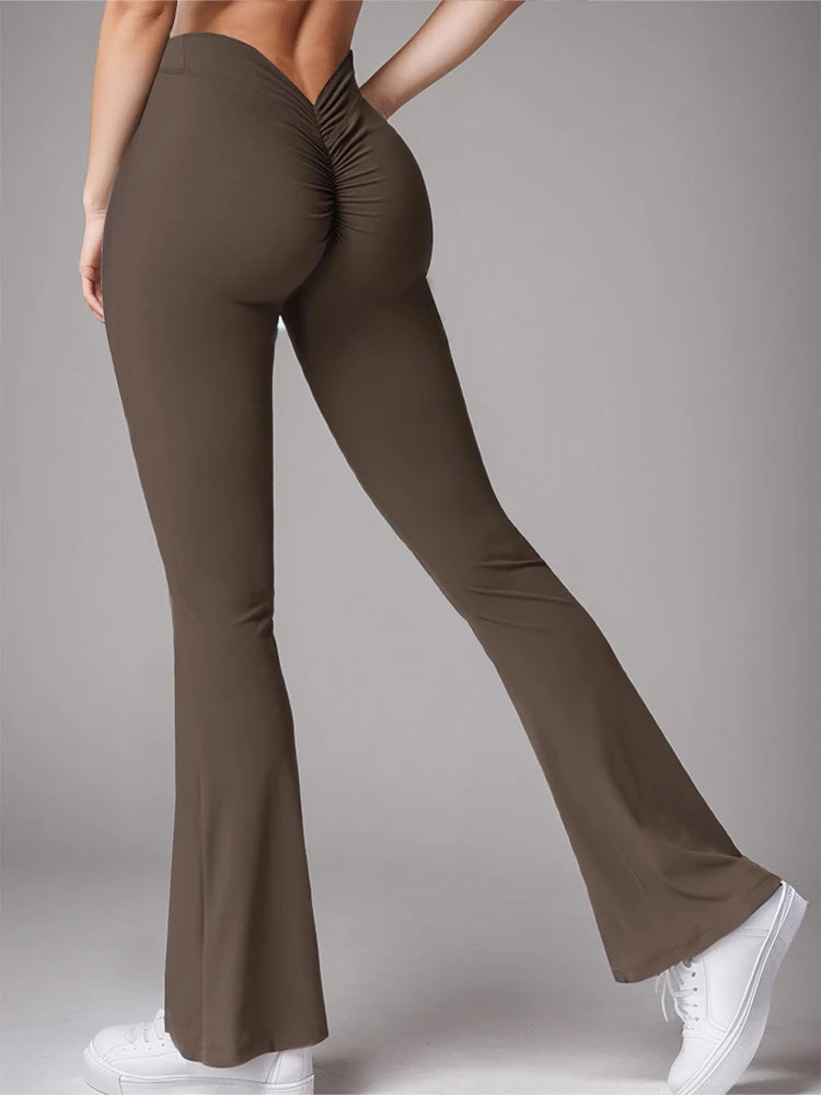 PleatFlare V-Back Pants