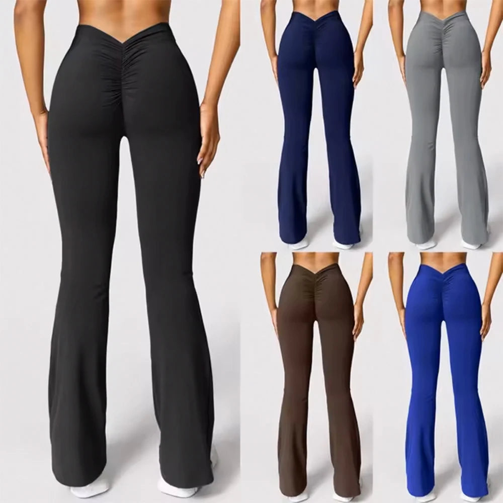 PleatFlare V-Back Pants