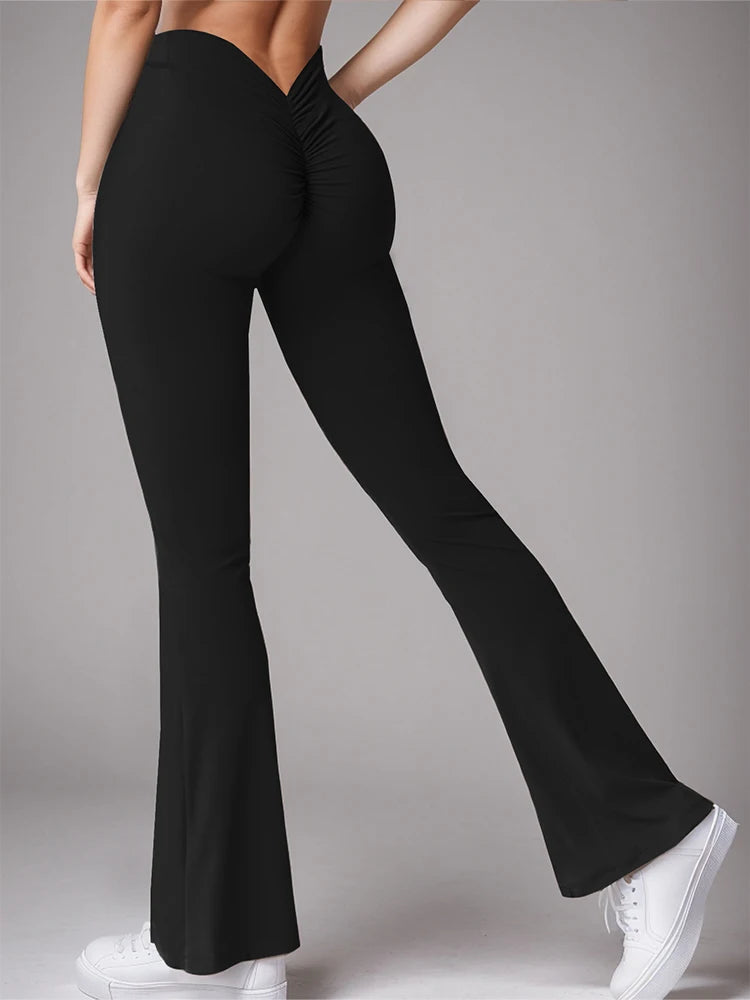 PleatFlare V-Back Pants