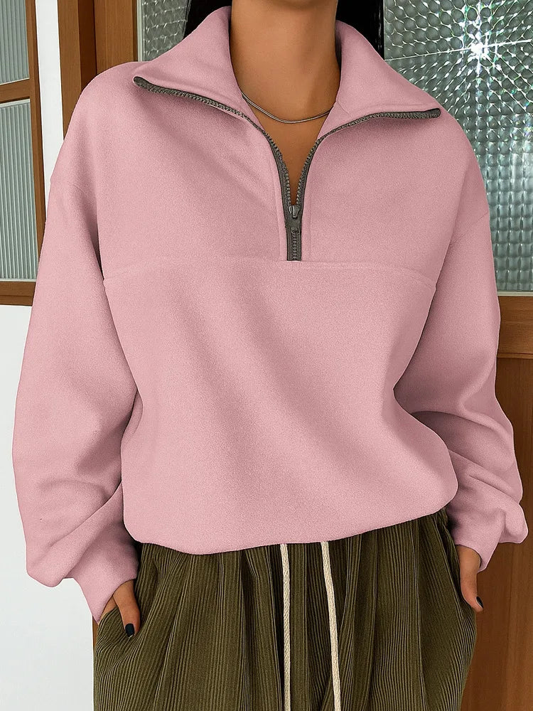 LapelZip Sweatshirt