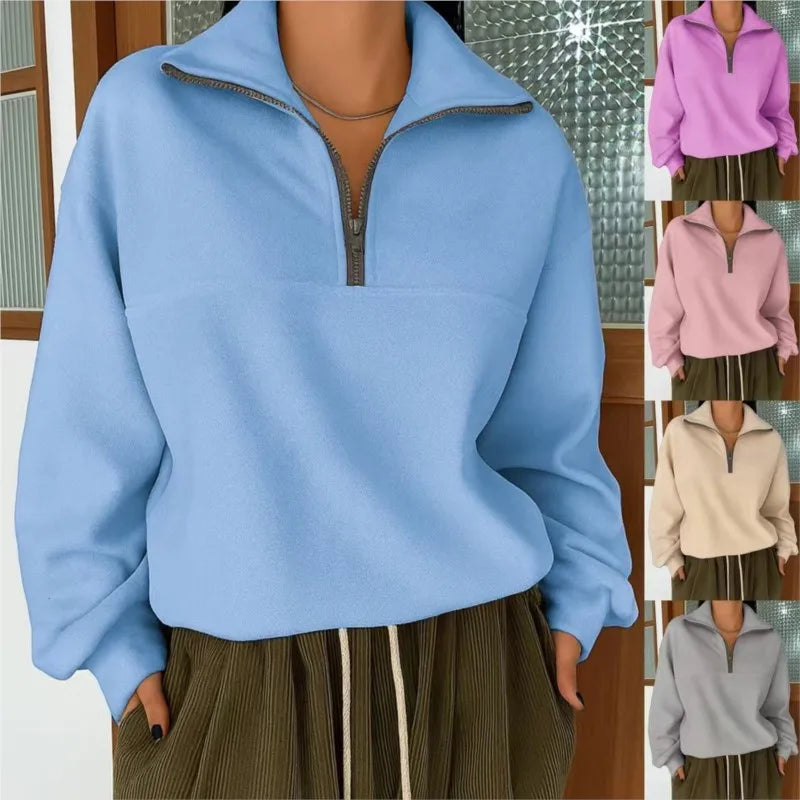 LapelZip Sweatshirt