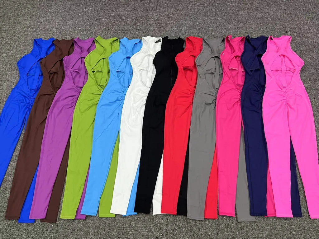 OpenBack Zip Romper