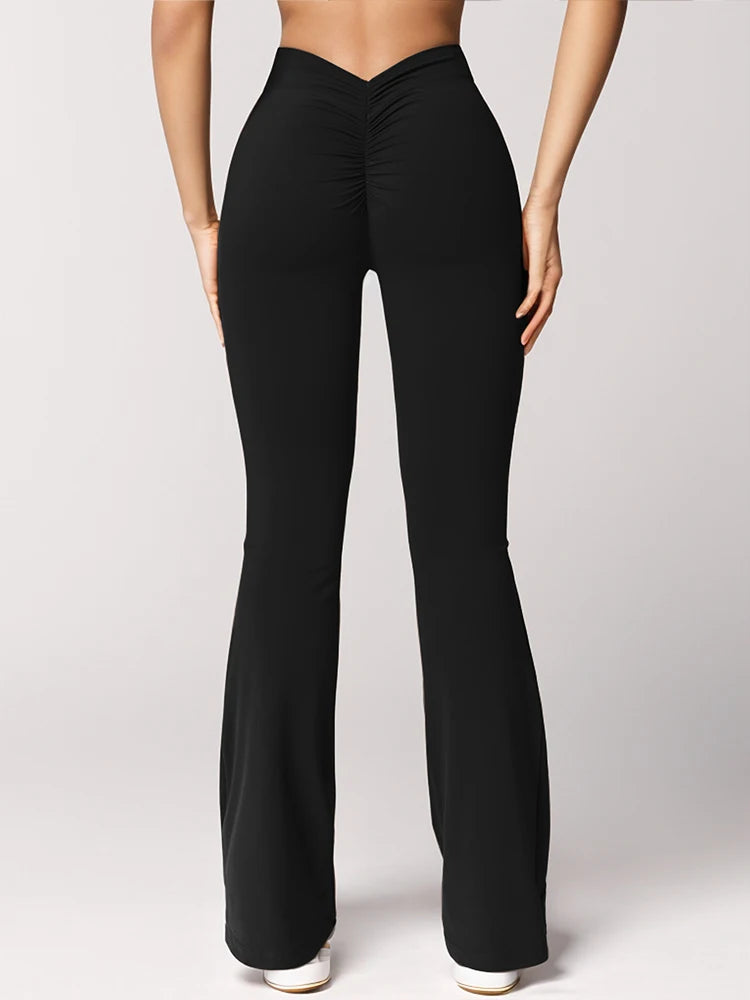 PleatFlare V-Back Pants